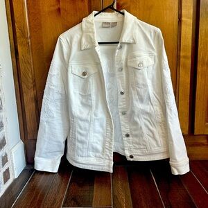 Chico's White and Brown Top